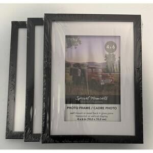 Special Moments Bundle 3 Pieces New Photo Frame 4x6 Black